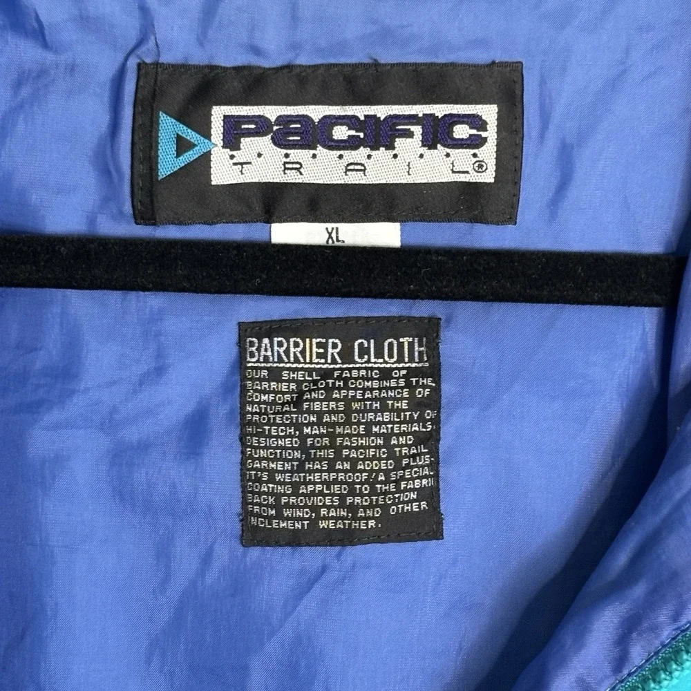 Vintage Pacific Trail Windbreaker Jacket Size XL 80s Ski Snowboard Winter Sports